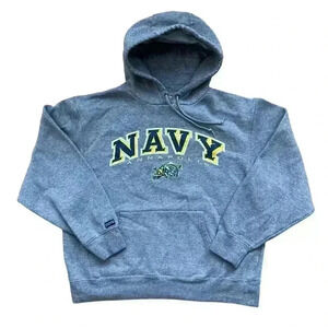 US Navy Annapolis MD Jansport Hoodie Gray Youth XL Military USA
